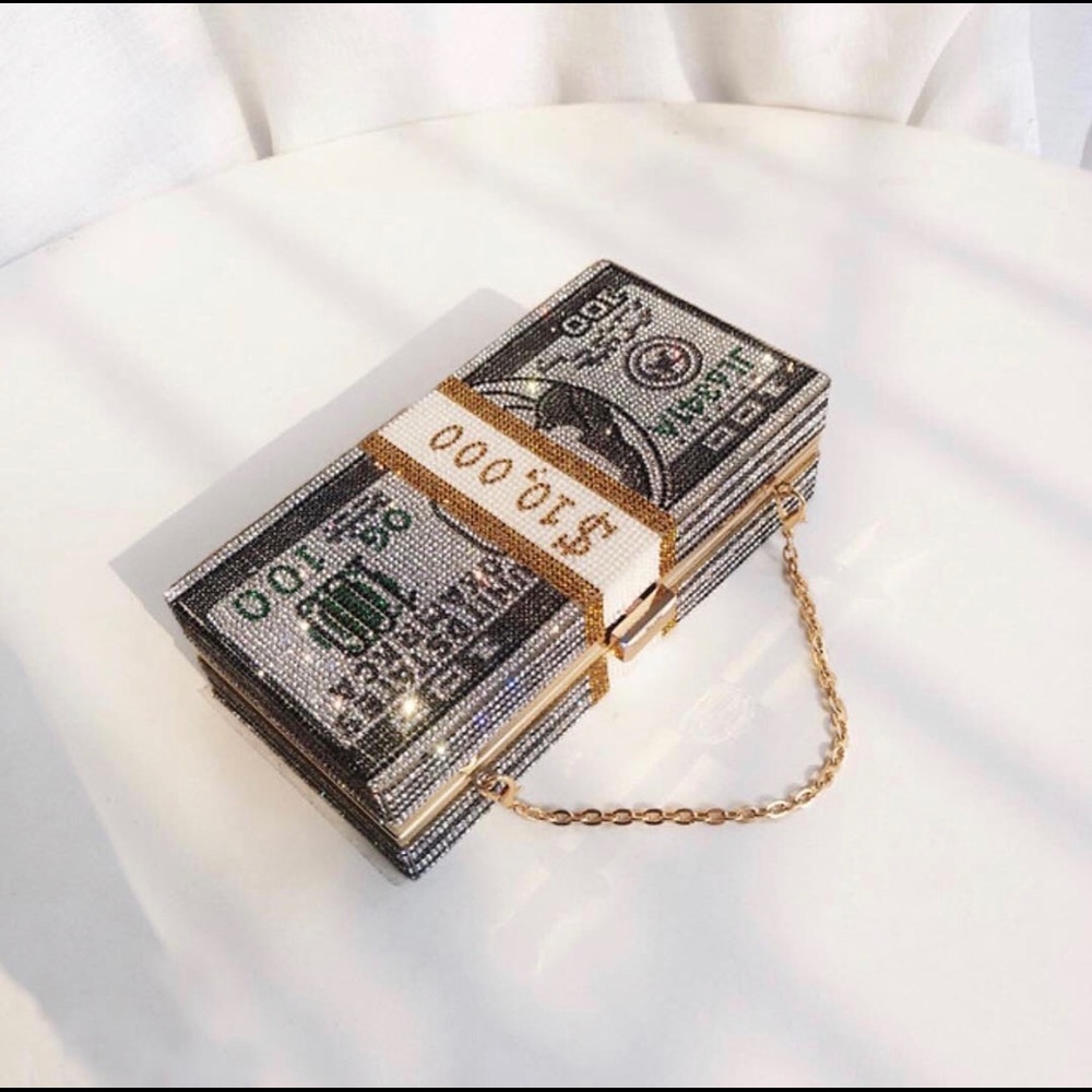 SOLD Money Bag Clutch